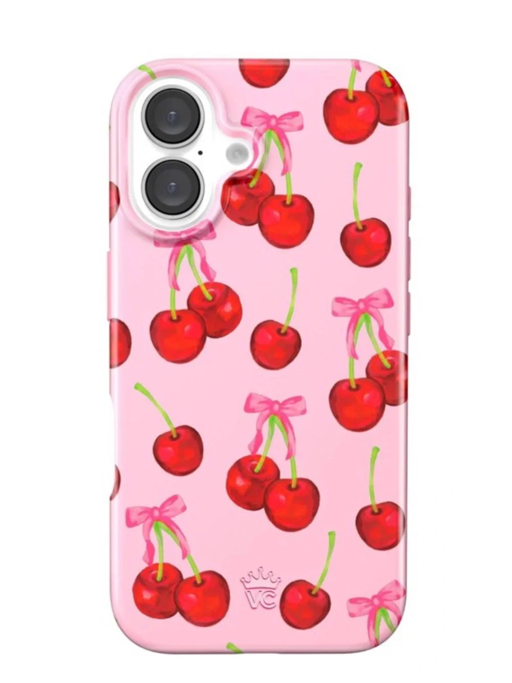 VELVET CAVIAR iPhone 16 Case - Sweet Cherry: Plastic Cover with Cherry Pattern